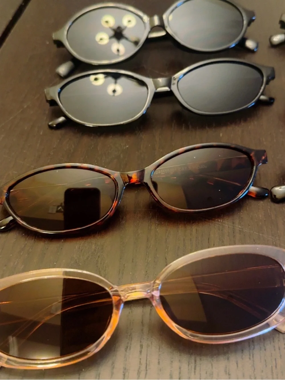 Women's Oval Sunglasses 9 Pair Bundle - Black and Tortoiseshell Options